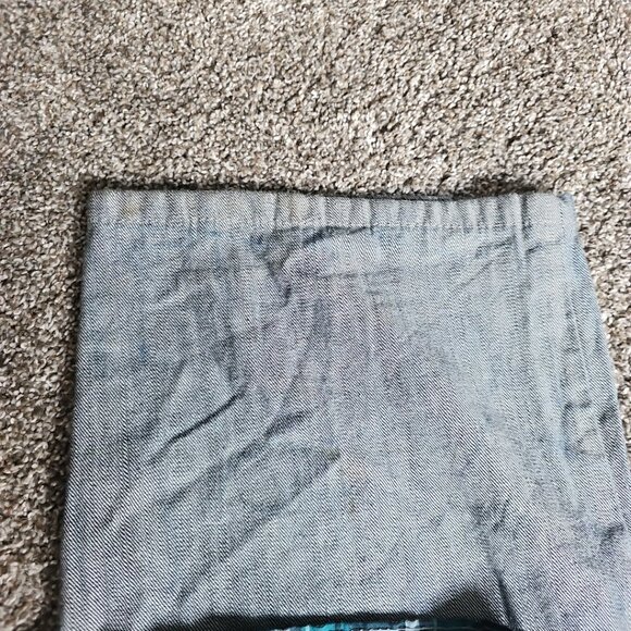 Red Ape Denim Size 44x34 Gray and Blue Plaid Y2K Style Causal Hip-Hop Jeans - Picture 10 of 12